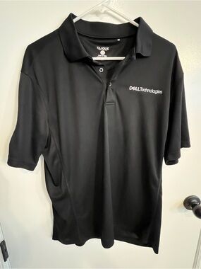 Women’s Size Large Clique Dell Technologies NVIDIA Black Polo